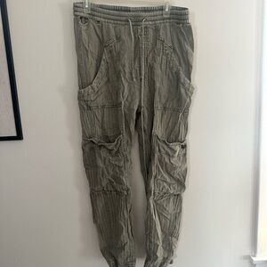 Free People Cargo Pants - Olive